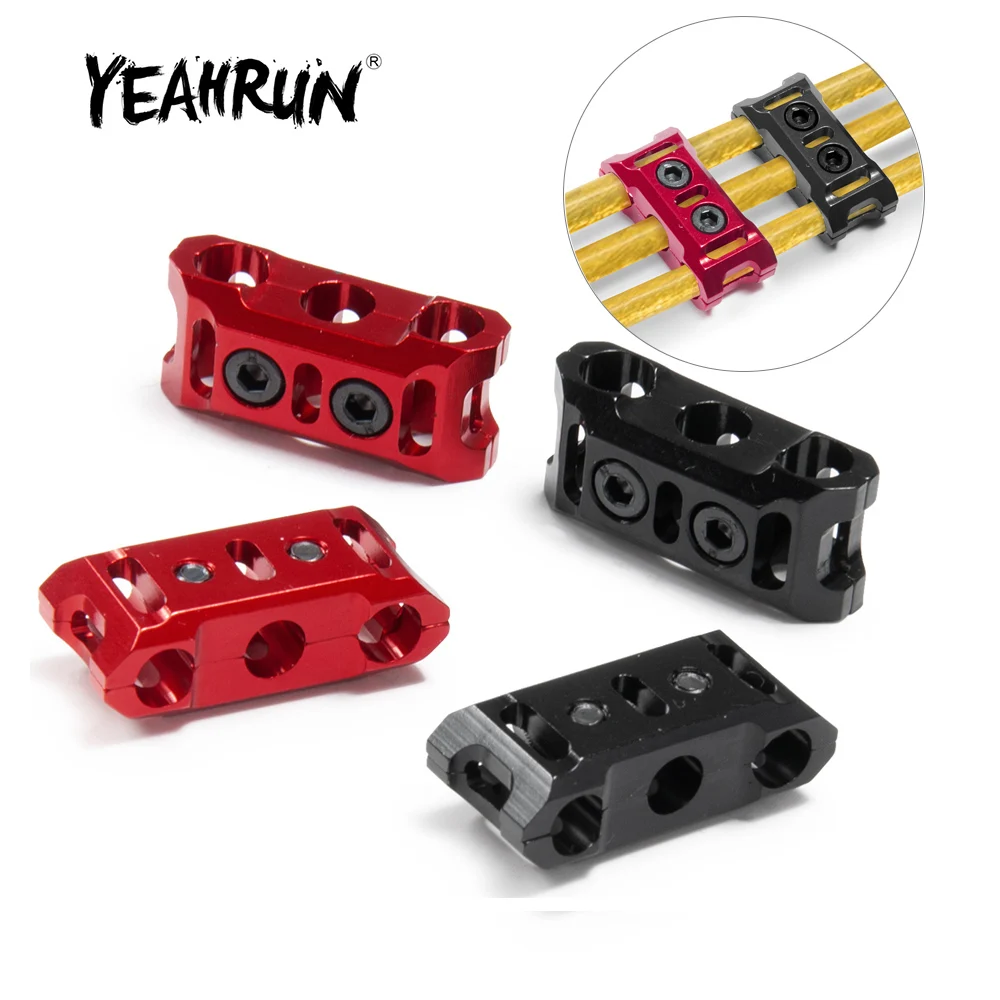 YEAHRUN CNC Hardened ESC Motor Battery 12AWG 10AWG Connector Metal Wire Finishing for 1:10 RC Model Car