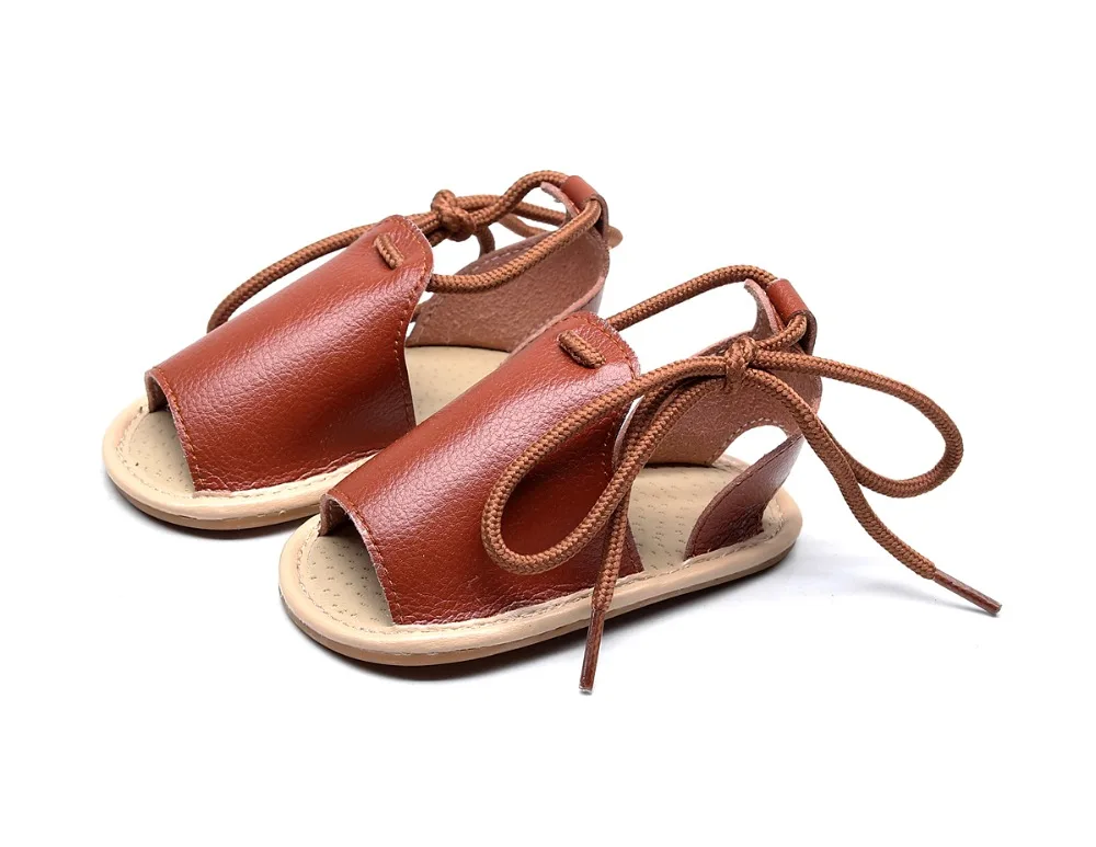 

New Lace-up Baby Sandals For Girls Boys Toddler Infant Sandals Newborn Baby Slip-resistant Slippers Prewalker Beach Sandal Shoes