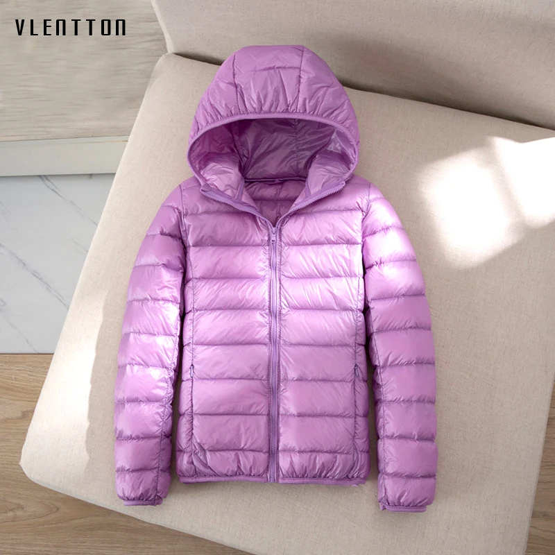 Winter Newest Light Warm 90% White Duck Down Jacket Women Casual Long Sleeve Slim Hooded Parka Coat Female Outwear Plus Size 7XL