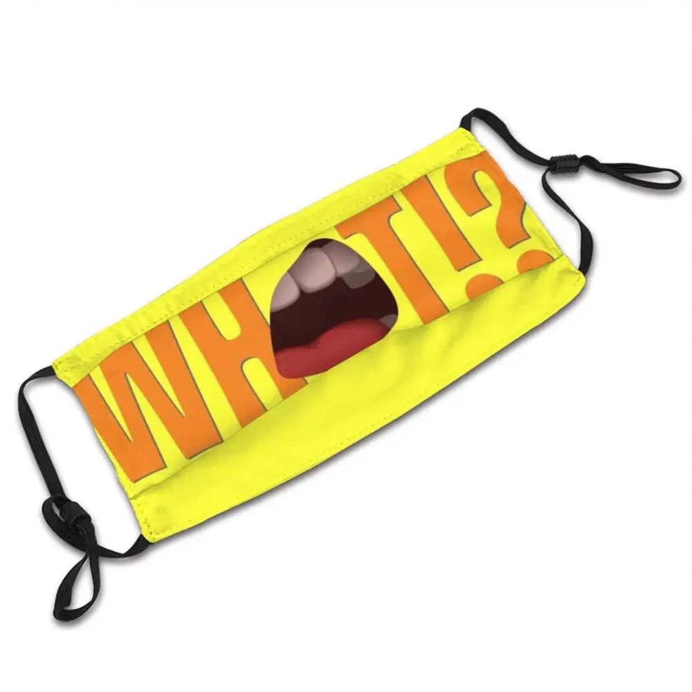 Whaaat! ? Mask Cloth Reusable Print Filter Washable What