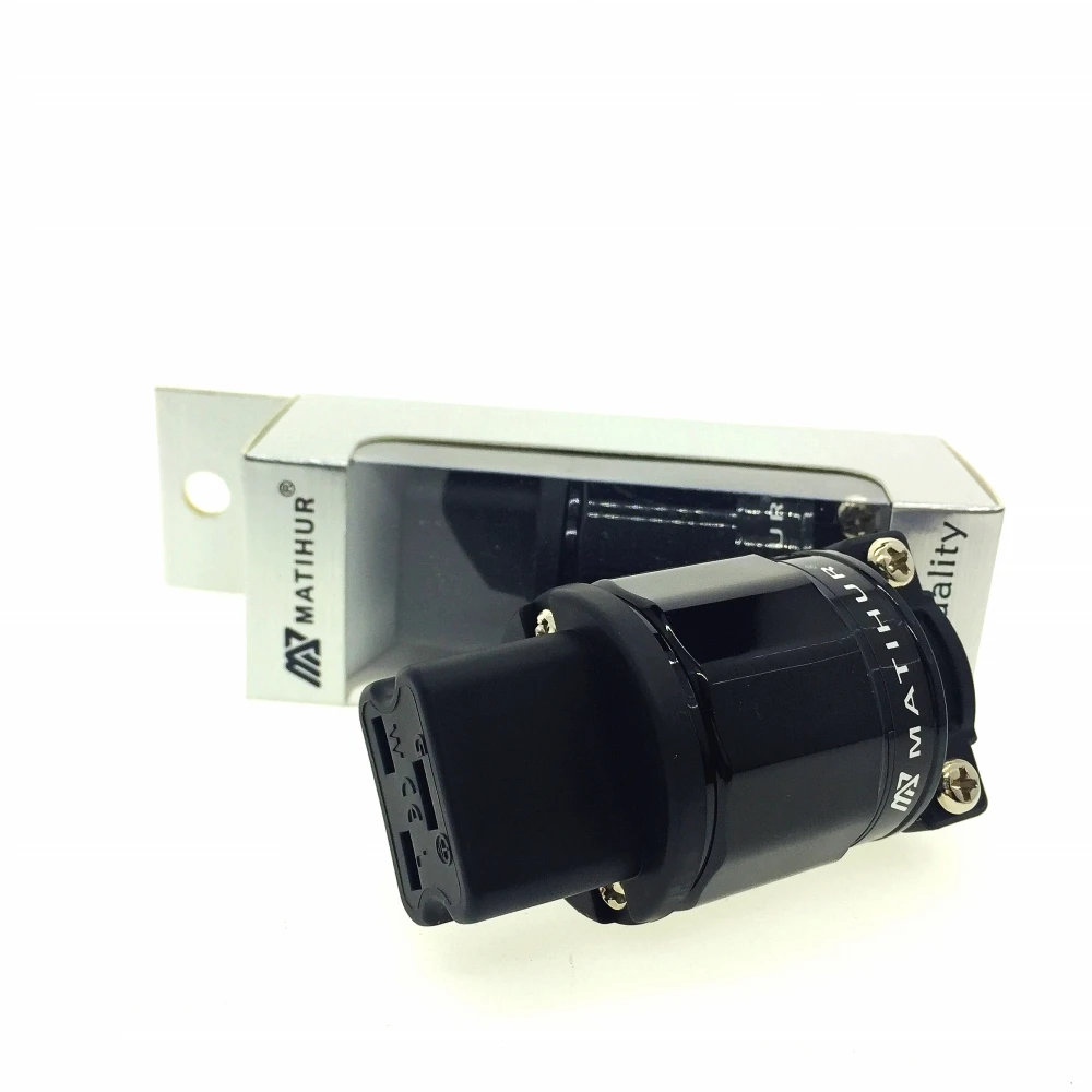 MATIHUR FI-31 Red copper 24k Gold Plated 20A C19 IEC Connector AudioPhile HIFI