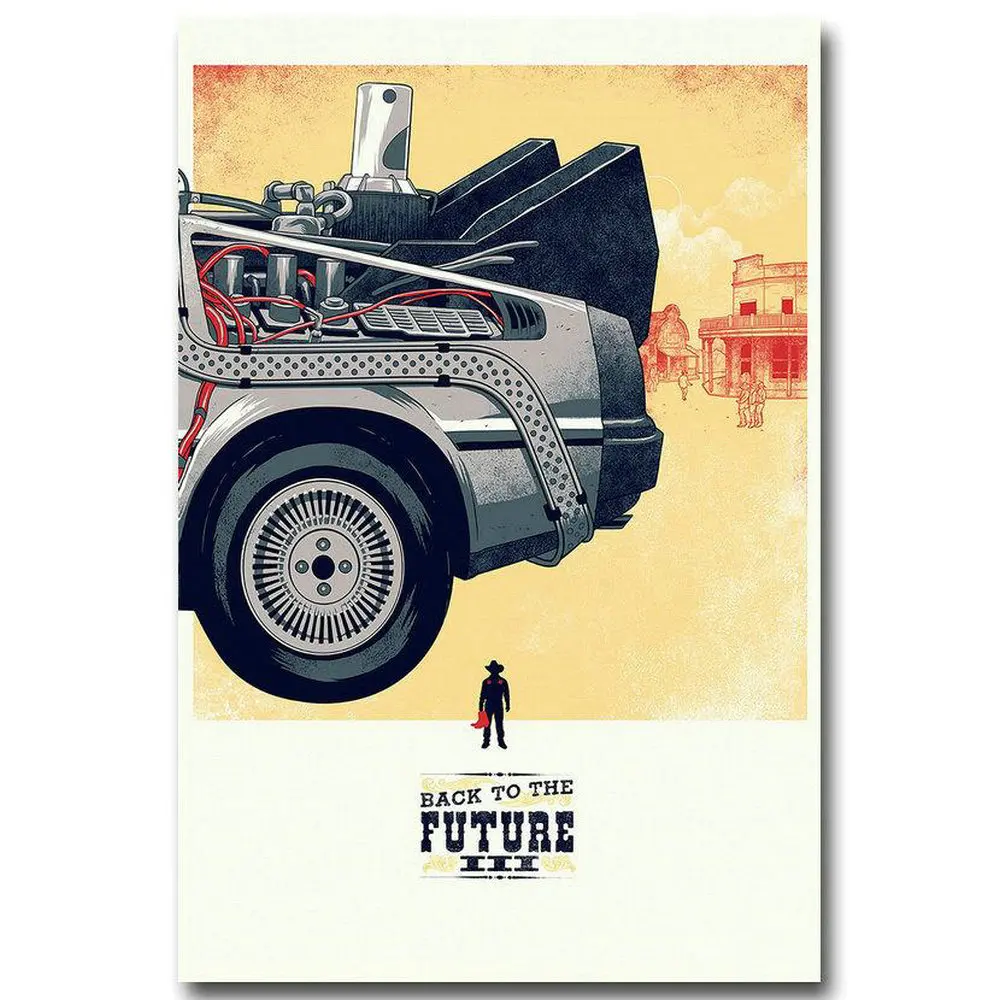 082 Back To The Future Part 3 Classic Movie 196 Wall Silk Cloth Poster Art Decoration Gift