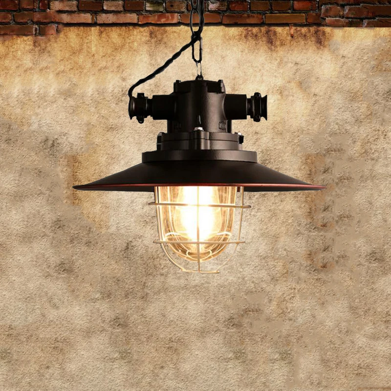 

Amercian Retro Loft Pendant Lamp Vintage Chandelier Iron Cafe Pub Study Office Restaurant Dining Room Kitchen Lighting Lamps