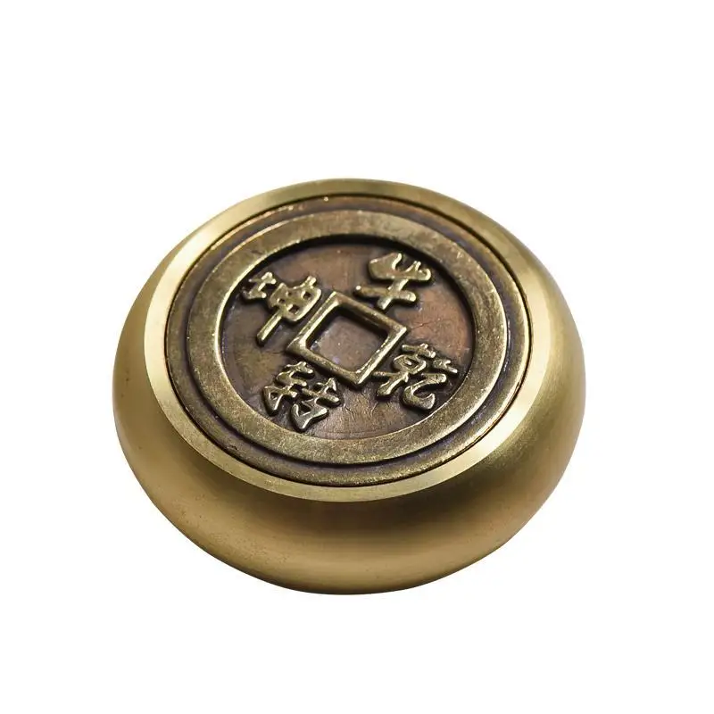 

Brass Round Paperweights Creative Lovely Antique Paoerweights Chinese Style Calligraphy Supplies Small Ornaments Student Gift