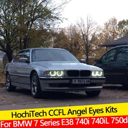 Hight Quality CCFL Angel Eyes Kit Warm White  Ring For BMW 7 Series E38 740i 740iL 750i 750iL 730d 740d 728i Demon Eye