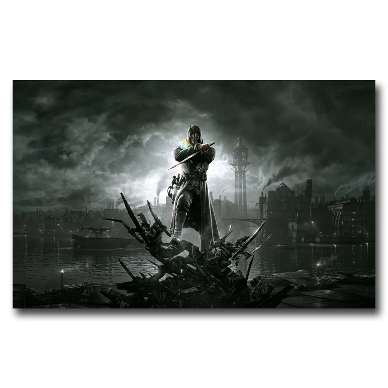 Dishonored Video Game Posters and Prints Art Wall Canvas Painting Modern Living Room Home Decoration Pictures Bedroom