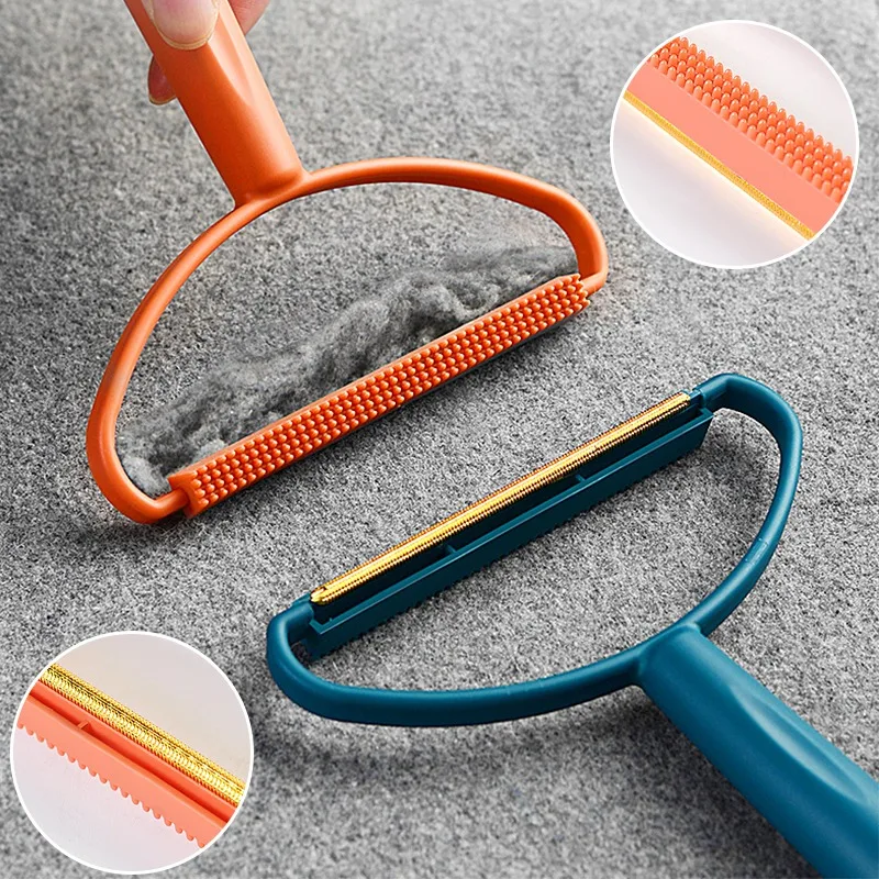 Portable Lint Remover Carpet Cleaning Tool Double-Sided Fluff Remover Remove Dust and Pet Hair from Clothes Furniture Curtains