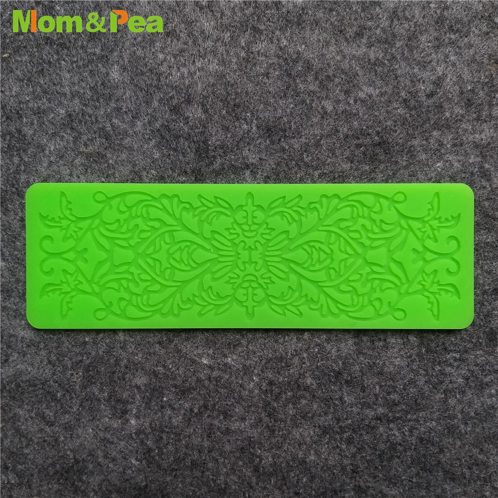 KCL594 Small Lace Pad Silicone Mold Sugar Paste Fondant Cake Decoration 3D Mould