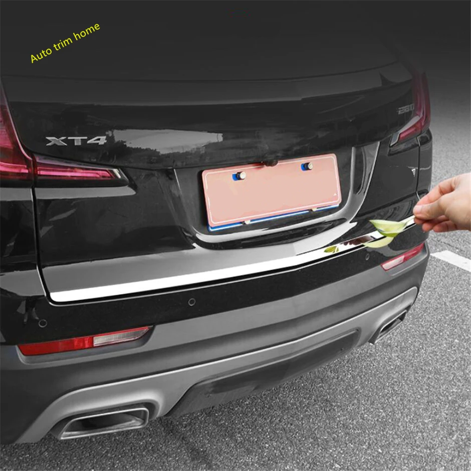 

Rear Tailgate Trunk Door Decoration Strip Cover Trim Fit For Cadillac XT4 2019 2020 2021 2022 Stainless Steel