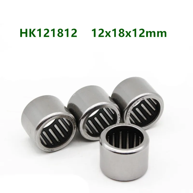 50pcs/100pcs high quality bearings HK121812 HK12X18X12 12x18x12mm drawn cup needle roller bearing 12*18*12mm