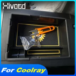 For Geely Coolray SX11 BelGee X50 2024 Center Control Storage Box Armrest Organizer Case Plastic Trays Interior Accessories