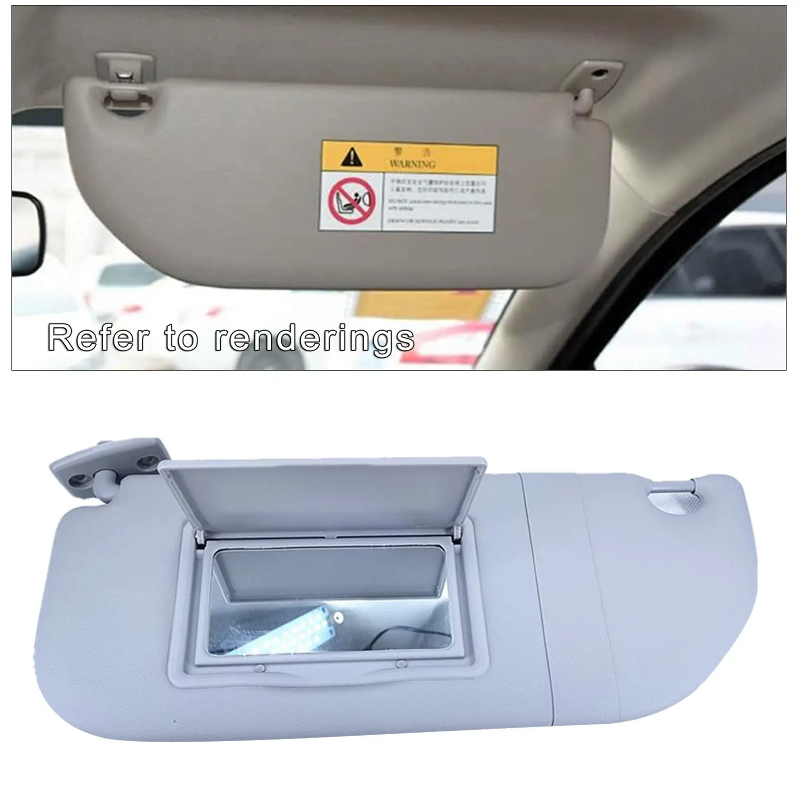 Car Inner Sun Visor Shield Shade Board fits for Citroen C3, Durable