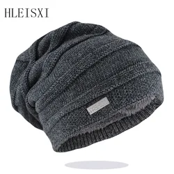 New Style Winter Hat Men Beanies For Women Caps Knit Male Mens Striped Fashion Skullies Bonnet Warm Hats Brand Bone Thick Hats