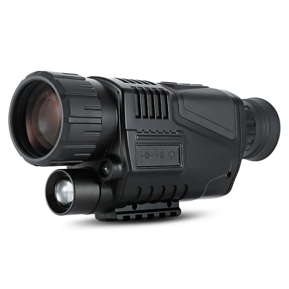 Digital Infrared Night Vision Monocular for Hunting, Thermal Imager, 5x40, 200m Range