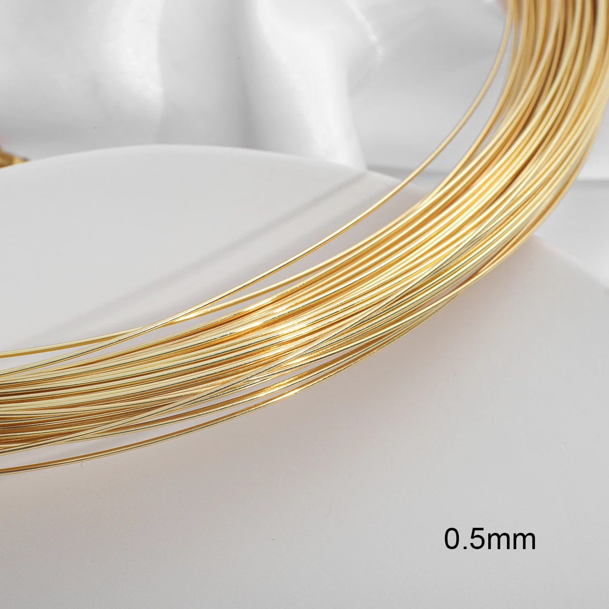 18K Gold Plated 5M Beading Wire for Jewelry Making