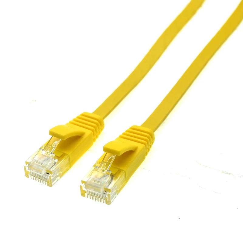 0.2m 0.5m 1m 2M 3m 10ft 5m 10m 15m 20m 30m cable CAT6 Flat UTP Ethernet Network Cable RJ45 Patch LAN cable black white color