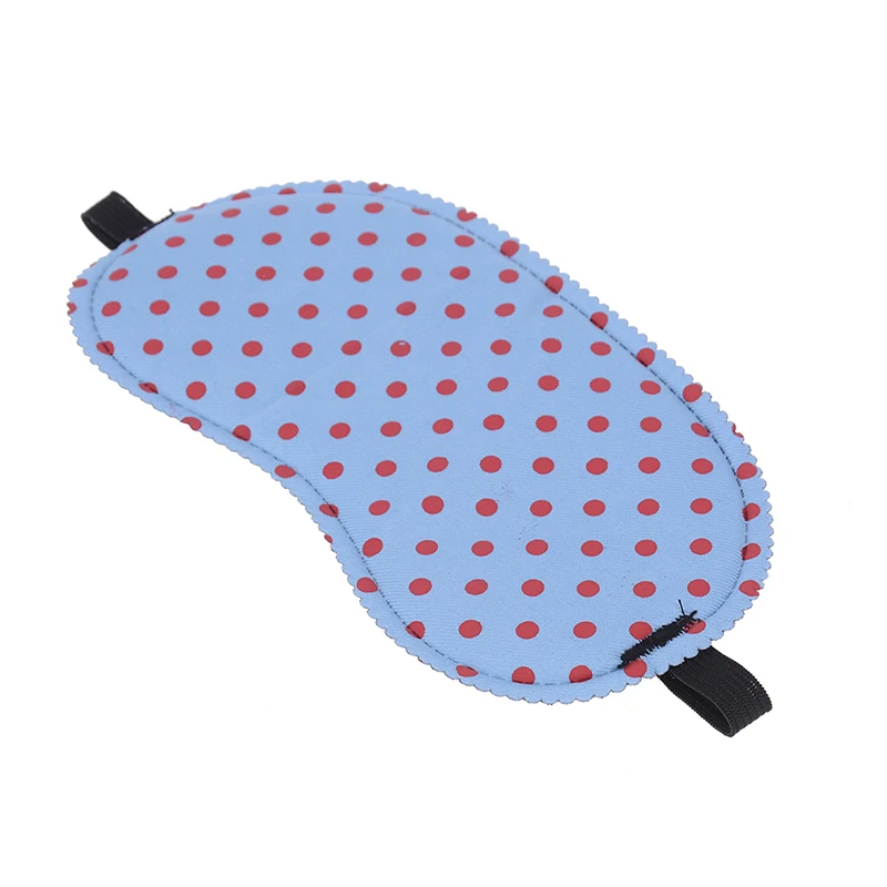 Print Dot Sleeping Eye Mask Soft Eye Cover Portable Travel Sleep Rest Aid Eye Mask Cover Eye Patch Sleeping Mask