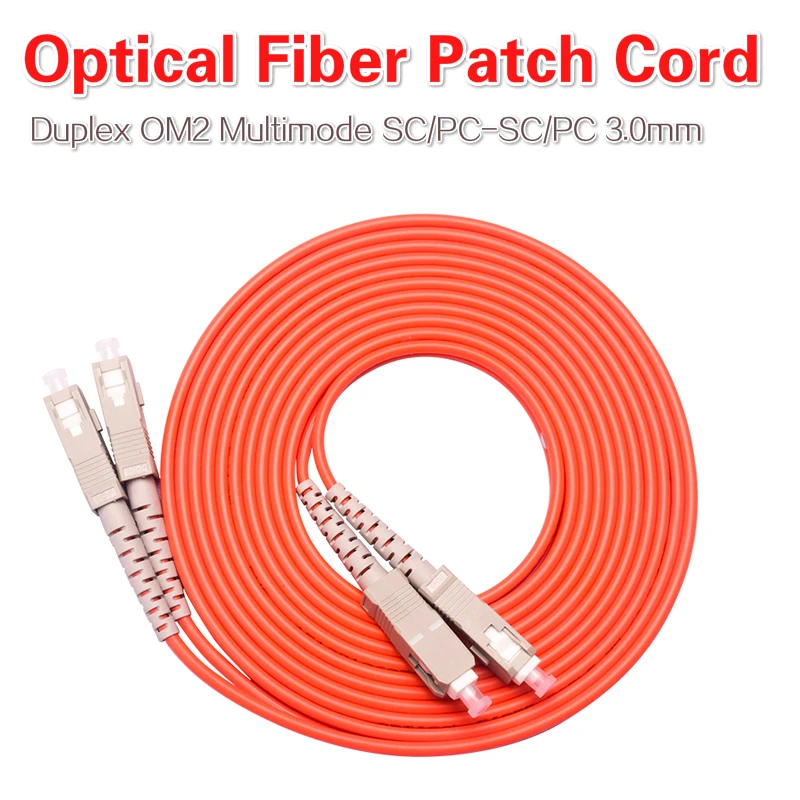 

Duplex OM2 Multimode SC/PC-SC/PC 3.0mm Diameter 50/125 Optical Fiber Jumper Patch Cord Cable10M 15M 20M 50M Free Shipping