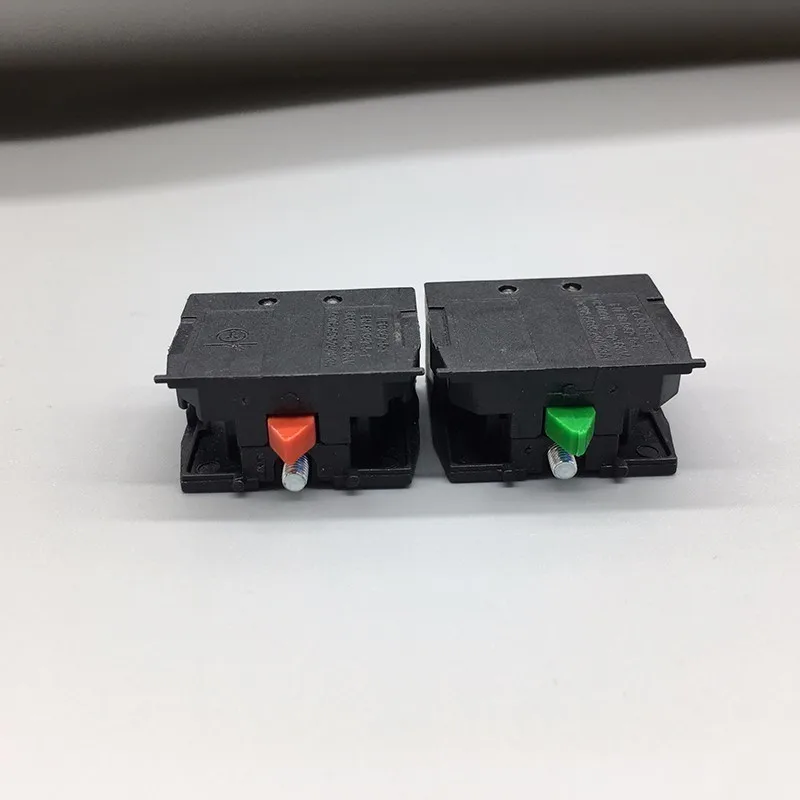 10pcs Xb2 Push Button Switch Zb2be102c(nc) Contact Block Zb2-be101c (no)