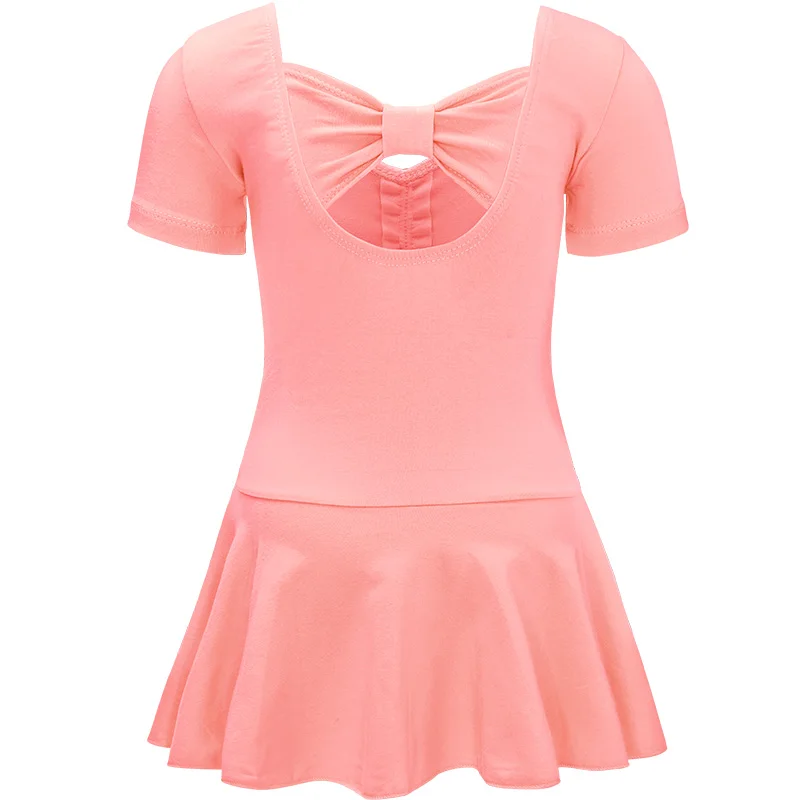 Ballett kleid Mädchen Trikot Ballerina Tanz Bodysuit Gymnastik Trikot für Kinder Baumwolle Ballett separate Kleid Shorts Anzug