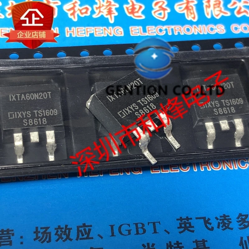 10PCS IXTA60N20T TO-263 200V 60A   in stock 100% new and original