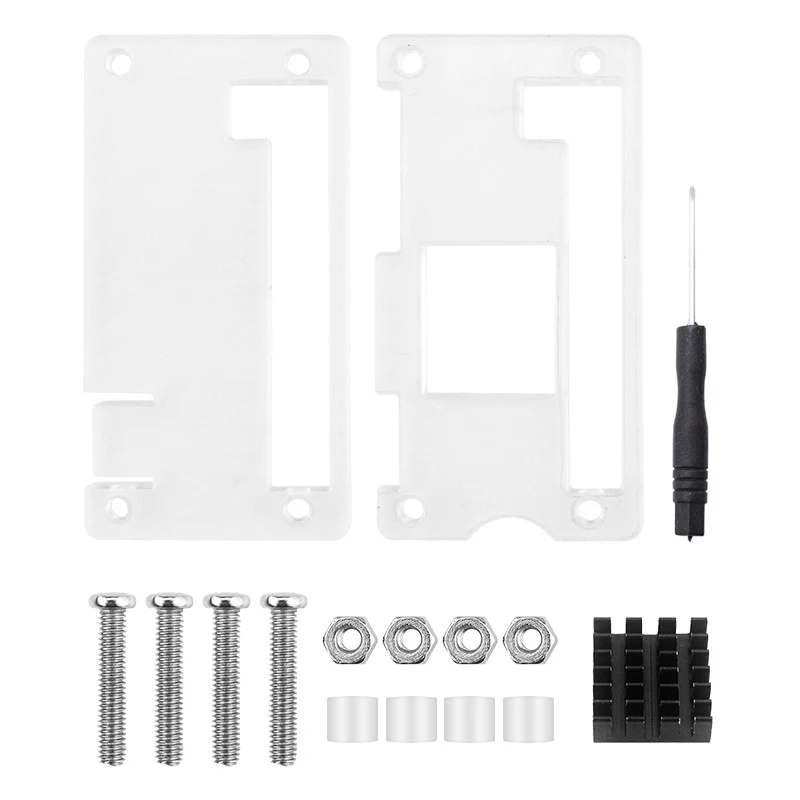 Raspberry Pi Nul 2 W Case Wih Heatsinks Kit, bescherming Shell + Koellichaam Voor Raspberry Pi Zero W 2/W/ Pi Zero 1.3 / Pi Nul wh