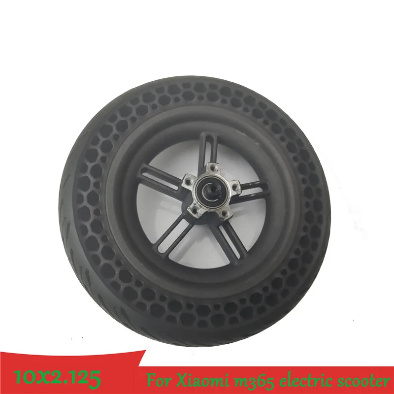 Coolride 10x2.125 Non Pneumatic Solid Tire 10 Inch Scooter Tire for Mijia M365 Electric Scooter Honeycomb Tire