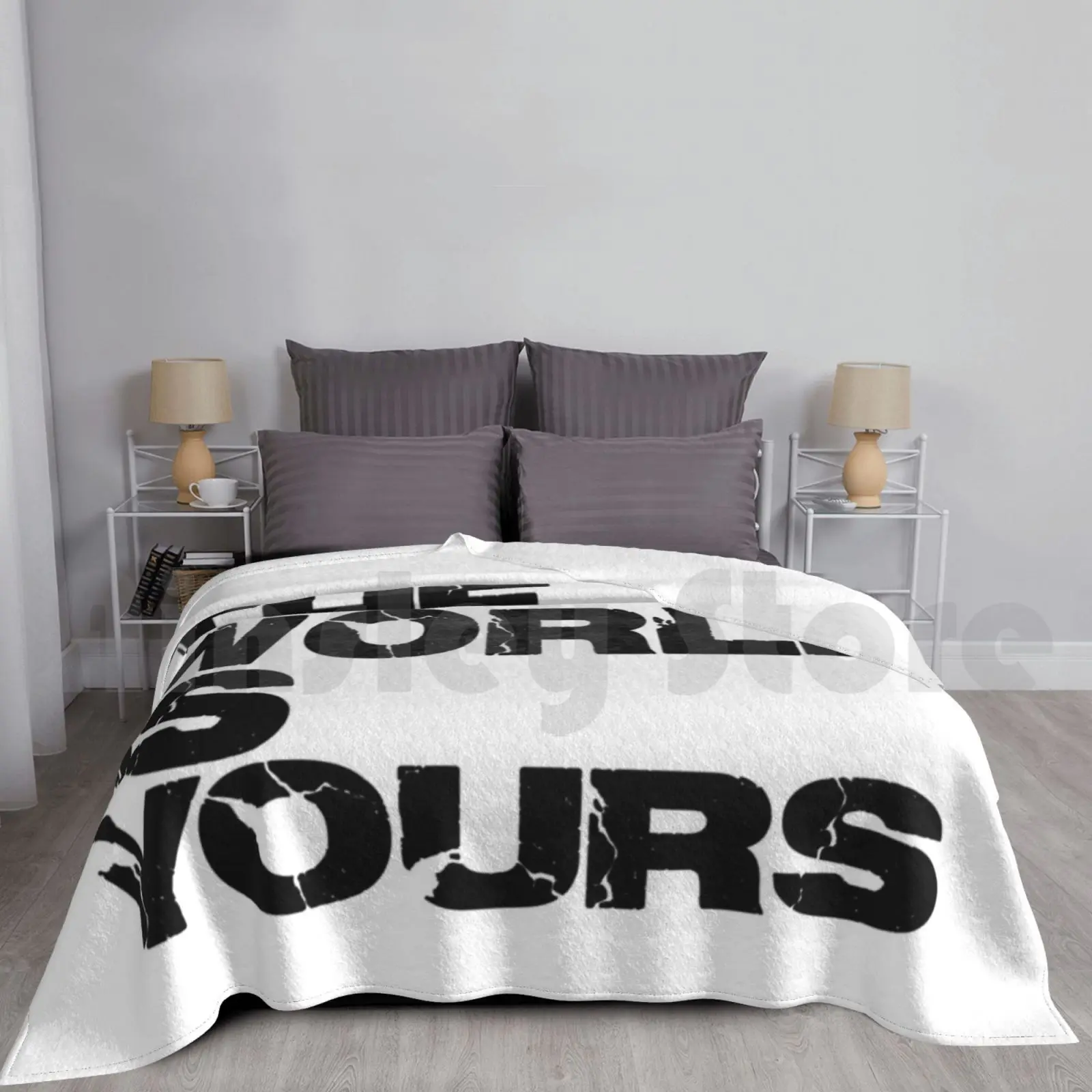 The World Is Yours Blanket Fashion Custom The World Is Yours Al Pacino Movie