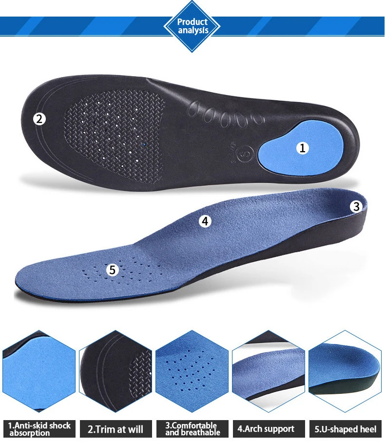 Plattfüße, Fußgewölbeunterstützung, Orthesen, Höhe 3 cm, hochwertiges 3D-Premium, bequemes orthopädisches Plüschtuch, Fußpolster – Detail 3