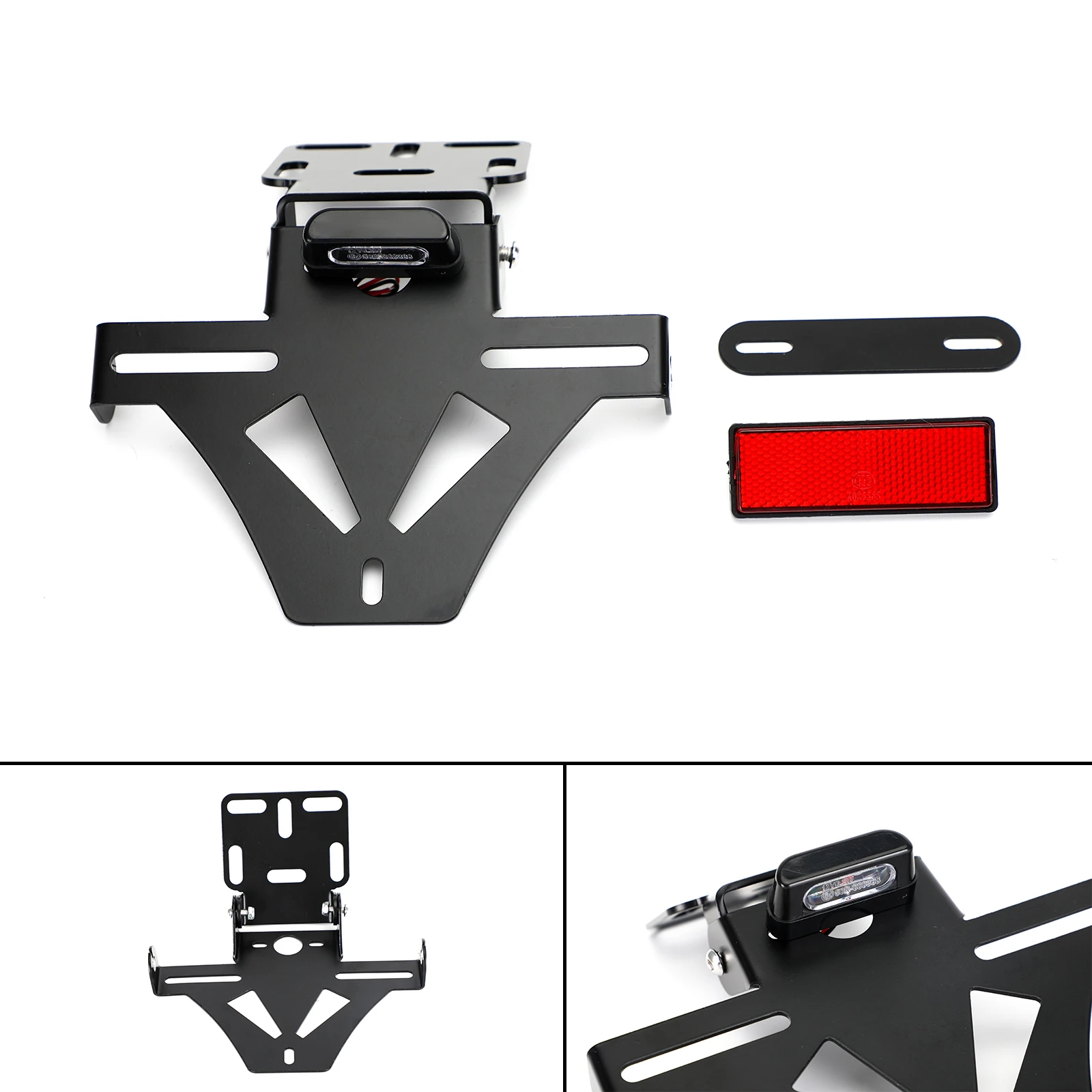 Universal Motorcycle Adjustable Angle License Number Plate Frame Holder Bracket for Honda CBR1000R