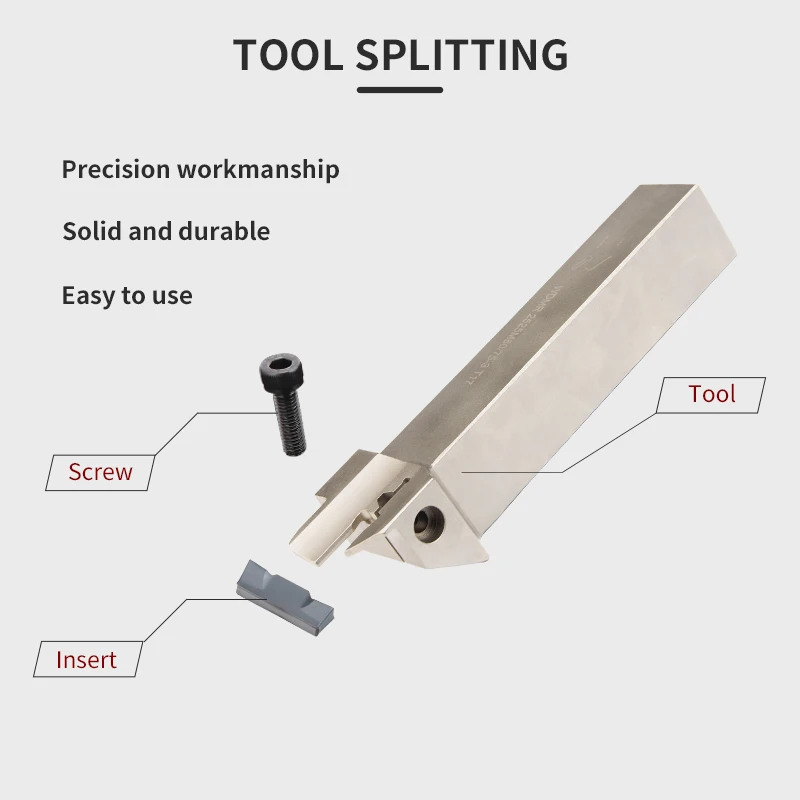 WDMR 2020/2525 Grooving Turning Tool HFPR3003/4004/5005 Carbide Insert WDMR Straight Shank External Tool Holder Lathe Bar