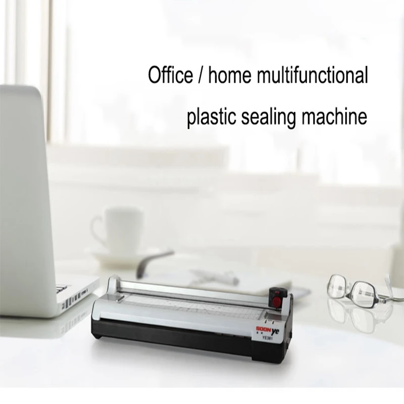 New Smart Photo Laminator A4 Trimmer Machine Sealed Plastic Laminating Machine Hot Cold Laminator plastificadora