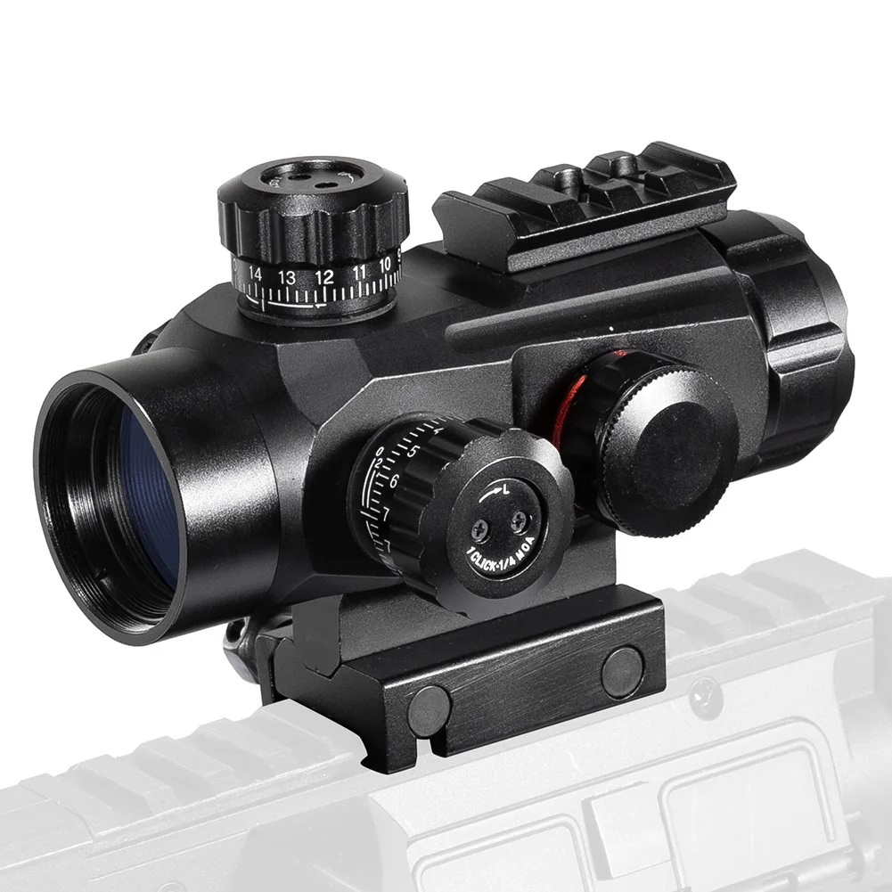 Imagem -06 - Fogo Wolf-optical Visão Pistol Rifle Scope Red Dot Hunting Tactical Airsoft Acessórios Spotting Scope 1x35