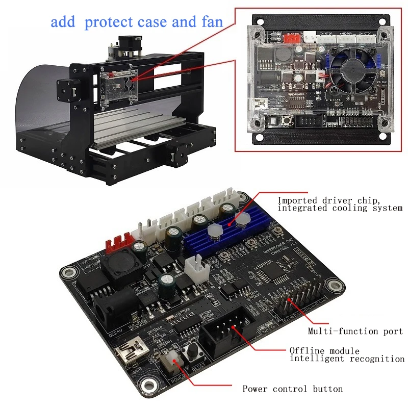 Imagem -02 - Grbl-cnc Gravura Máquina com Porta Usb Eixo Controlador para 3018 Máquina de Gravação a Laser Escultura 0.9j 1.1