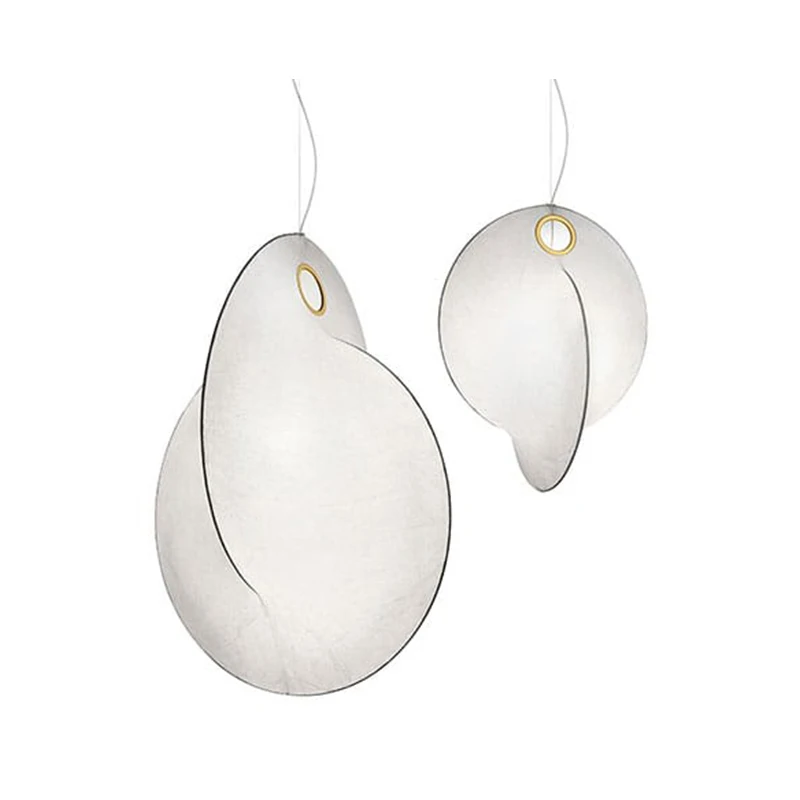 Modern Silk LED Pendant Light For Hall  Atmosphere Pendant Lamp For Living Room  Home Indoor Suspension