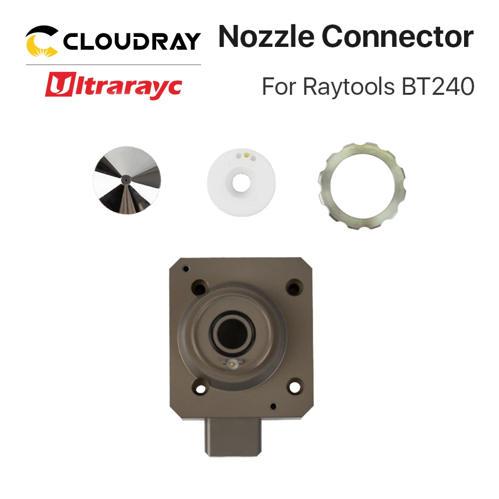 Ultrarayc الأصلي BT240 فوهة موصل BT240 أسفل المعادن جزء ل raytool BT240 فوهة السيراميك اكسسوارات تثبيت