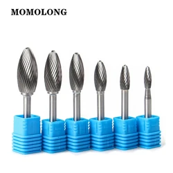 Carbide Alloy Rotary File Tool H Type Head Tungsten Point Burr Die Grinder Abrasive Tool Drill Milling Carving Bit