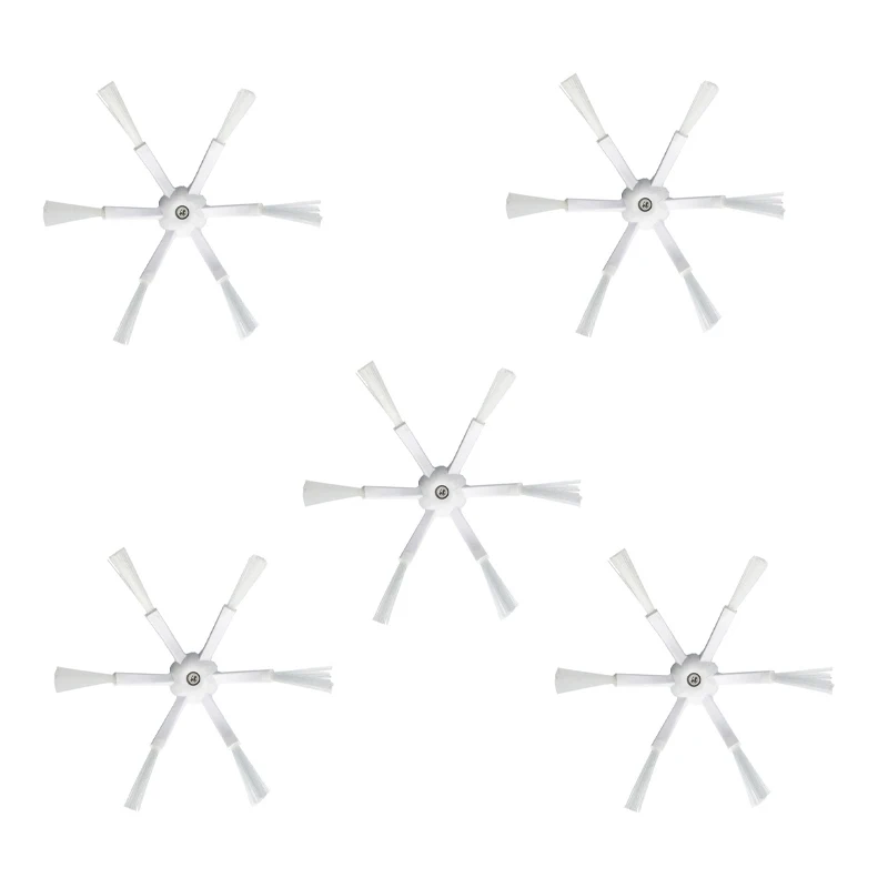 Xiaomi roborock e mijia, conjunto de 5 peças, 6 pés, escova lateral universal, 1/2/1s gen, rockrobo s5 s6 max pure maxv xiaowa mi robot