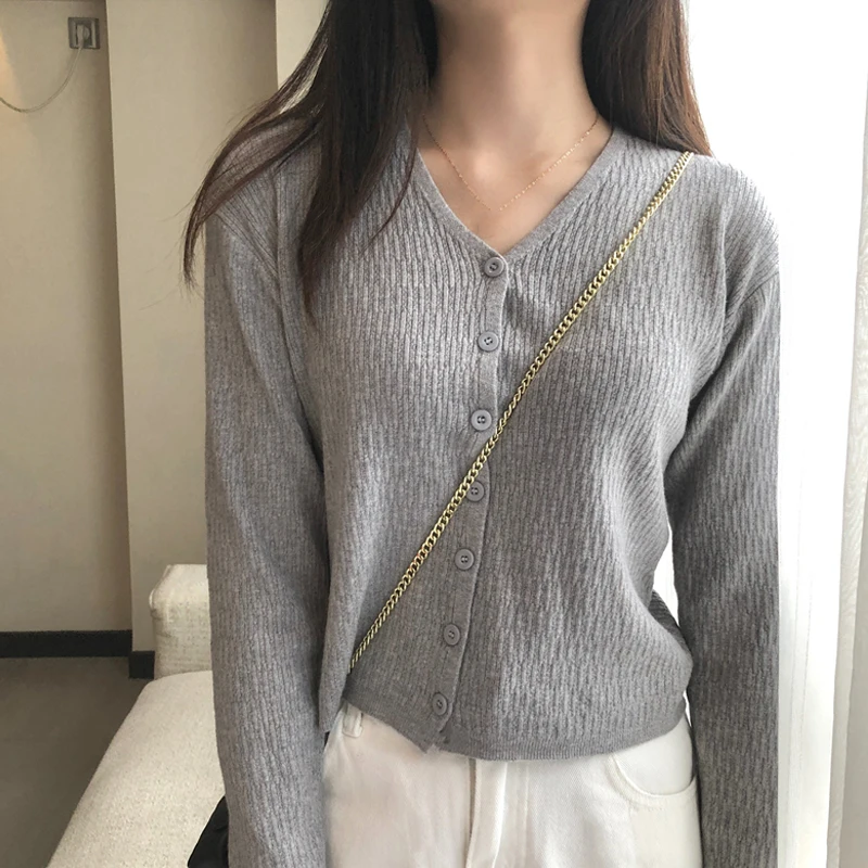 Cardigan Women\'s Knit Short Slimming Tops Spring Summer New Fashion Design Loose Casual Sweater