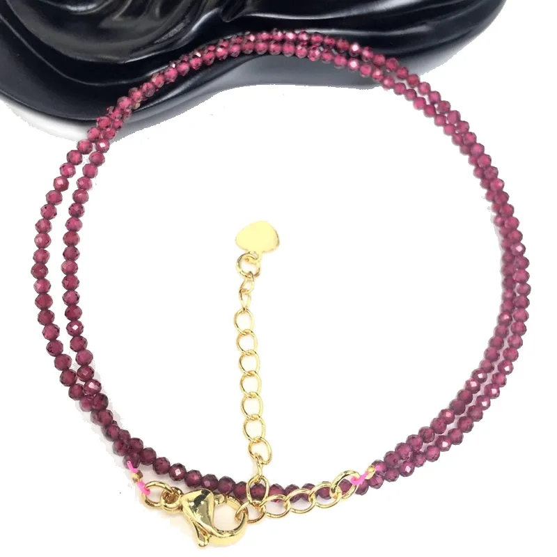 Schneidbare Glitzerperlen Edelsteine für Herren- und Damen-Halsketten, Armbänder, Kristallquarz, Achat, Choker-Schmuck, Partygeschenk, Mode, 2-3mm – Detail 35
