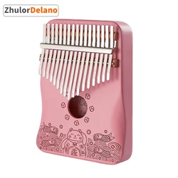 17 Keys Kalimba Thumb Piano High Quality Mahogany Body Musical Instruments With Learning Book Kalimba Piano Christmas Gift