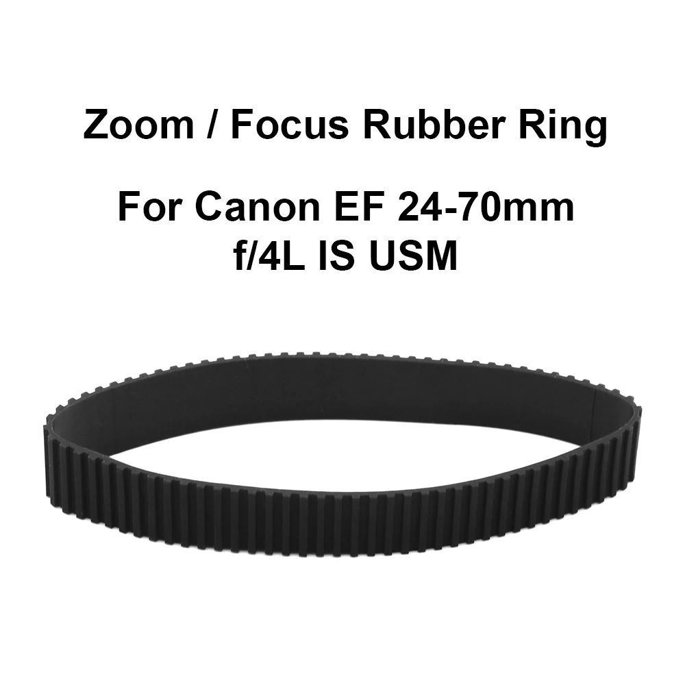 Borracha Zoom Lens Focus Grip Anel, Acessórios para Câmera, Reparação, Canon EF 24-70mm, F/4L IS USM