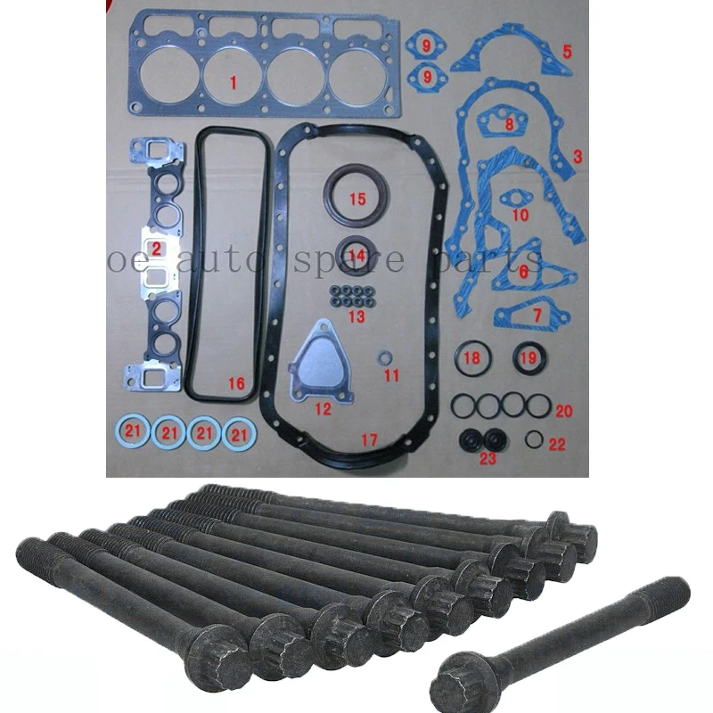 7K Engine complete Full gasket set kit cylinder head bolt nuts screw for Toyota Town ace /LITACE 1781cc 1.8L 1997-1999