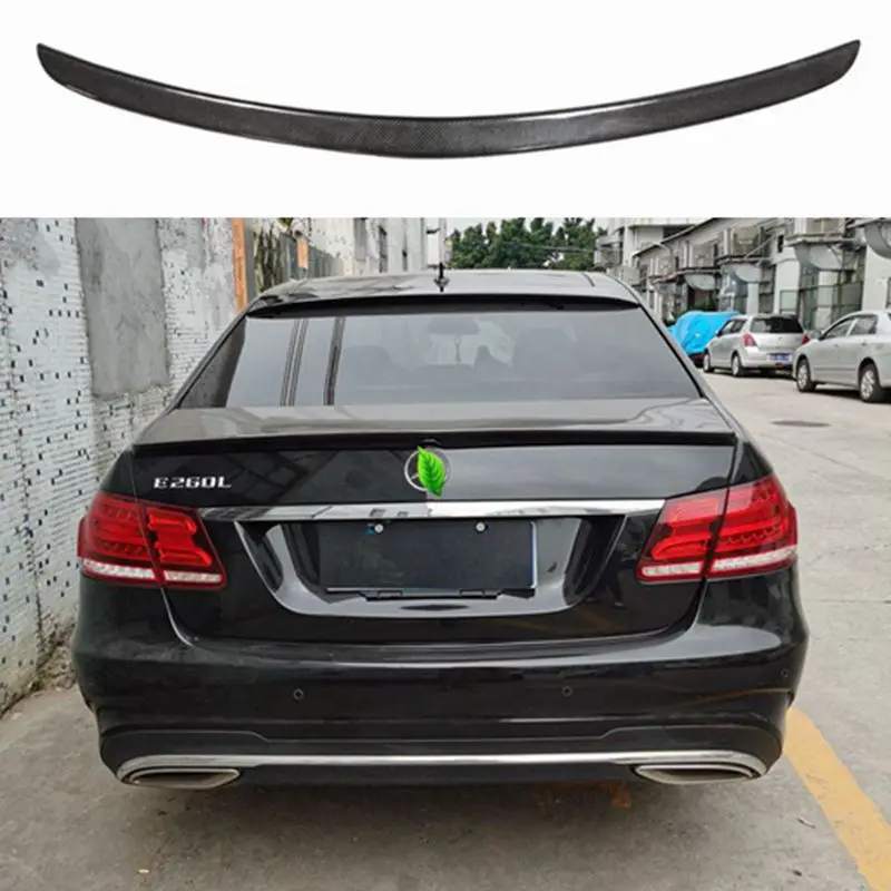 

W212 AMG Carbon Fiber Car Rear Trunk boot lip wing spoiler for Mercedes-Benz W212 E63 AMG 2014-2016