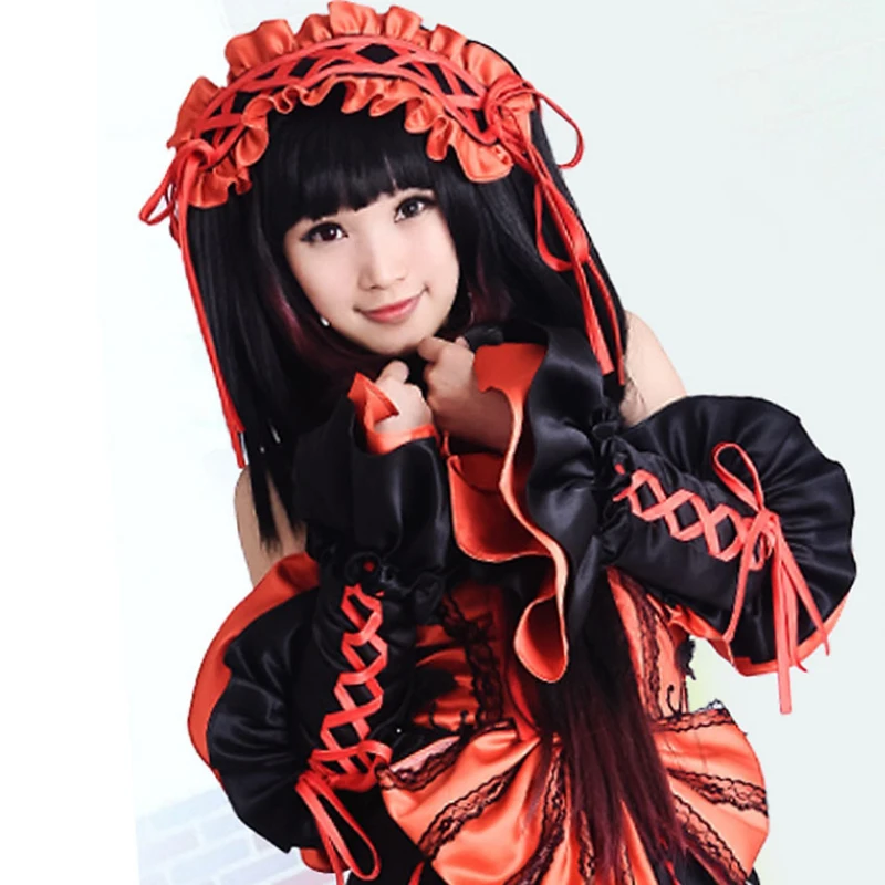 Date A Live Cosplay Costume Tokisaki Kurumi Hallween Party Costume Fashion Dress For Women Girl