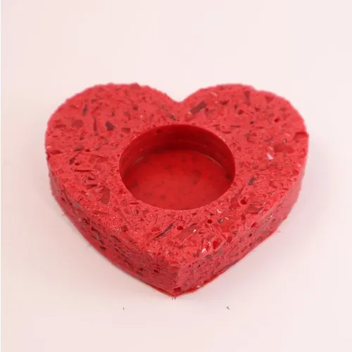 Miniditi Mug (Heart) Shape Bright Colorful Luminous Decorative Candle Holder