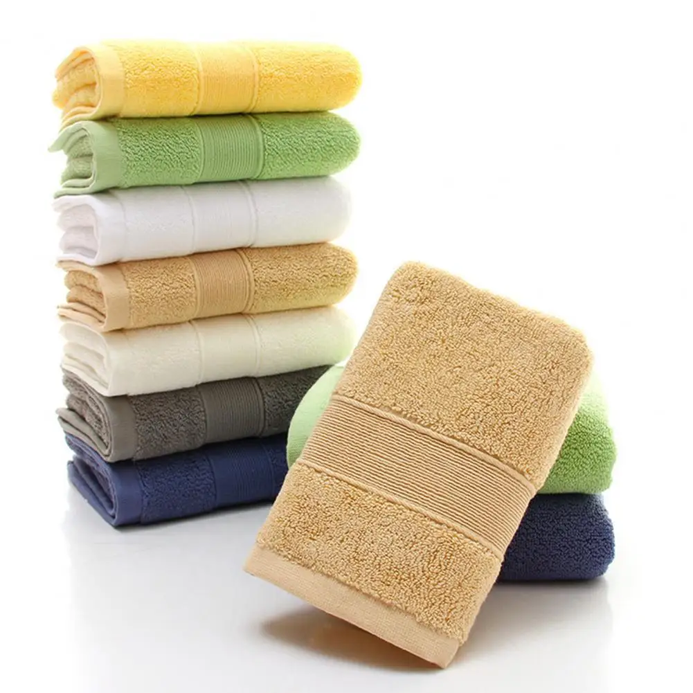 Comfortable Bath Towel Super Absorbent Cotton Washable Thicken Daily Use Washcloth полотенце полотенца махровые