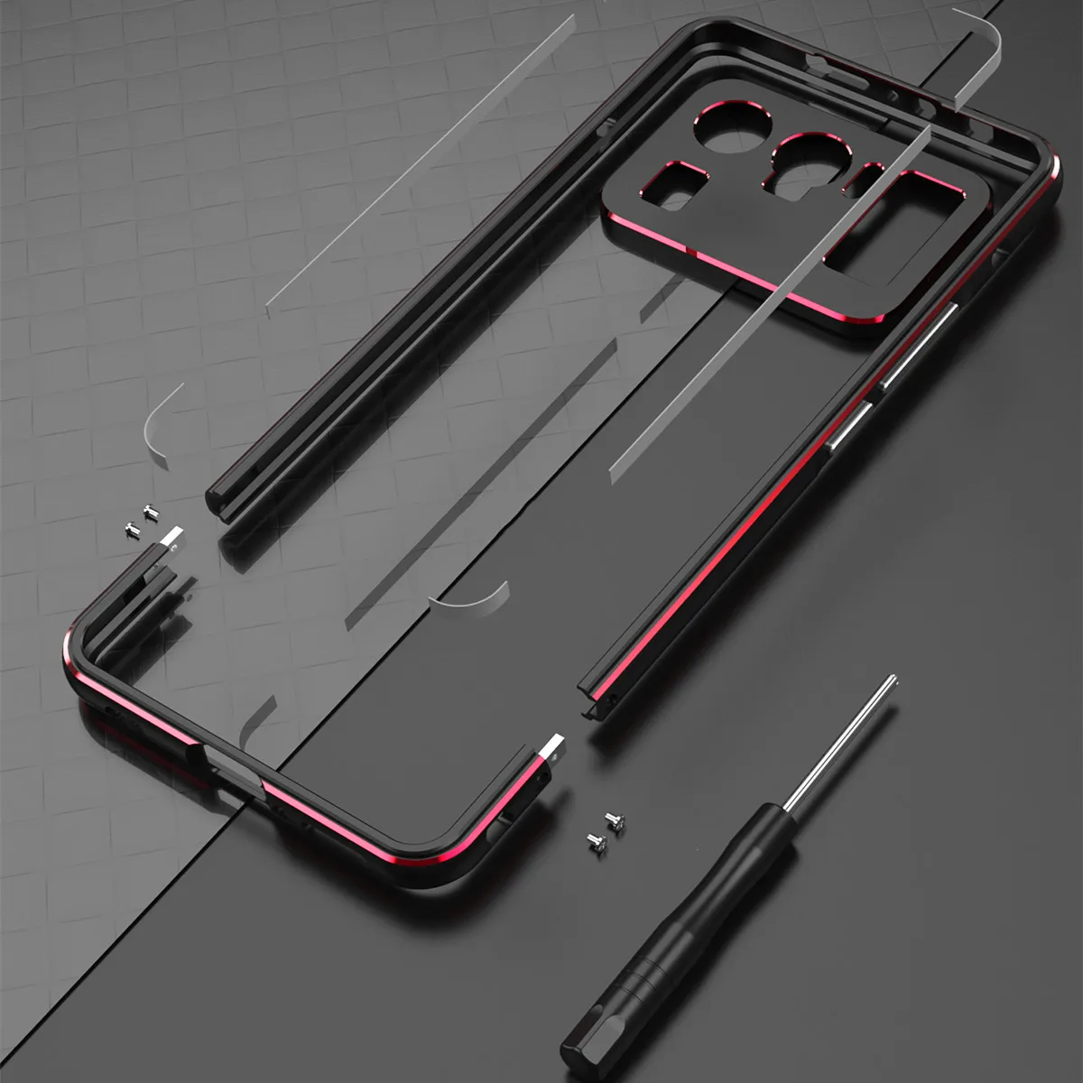 For Xiaomi Mi 11 Ultra Aluminum metal bumper Frame Slim Cover phone case+ carmera Protector