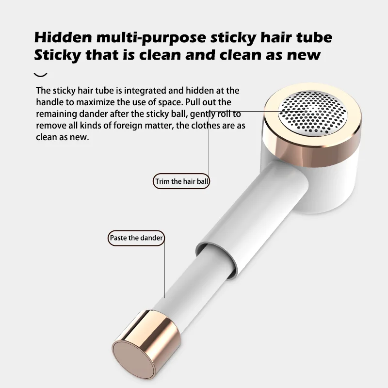 Lint Remover ไฟฟ้า2 In 1กระดาษเหนียว Roller Usb แบบพกพาที่เล็มขนเป็นก้อนเสื้อผ้า Fuzz เครื่องโกนหนวดผ้า Pill Remover