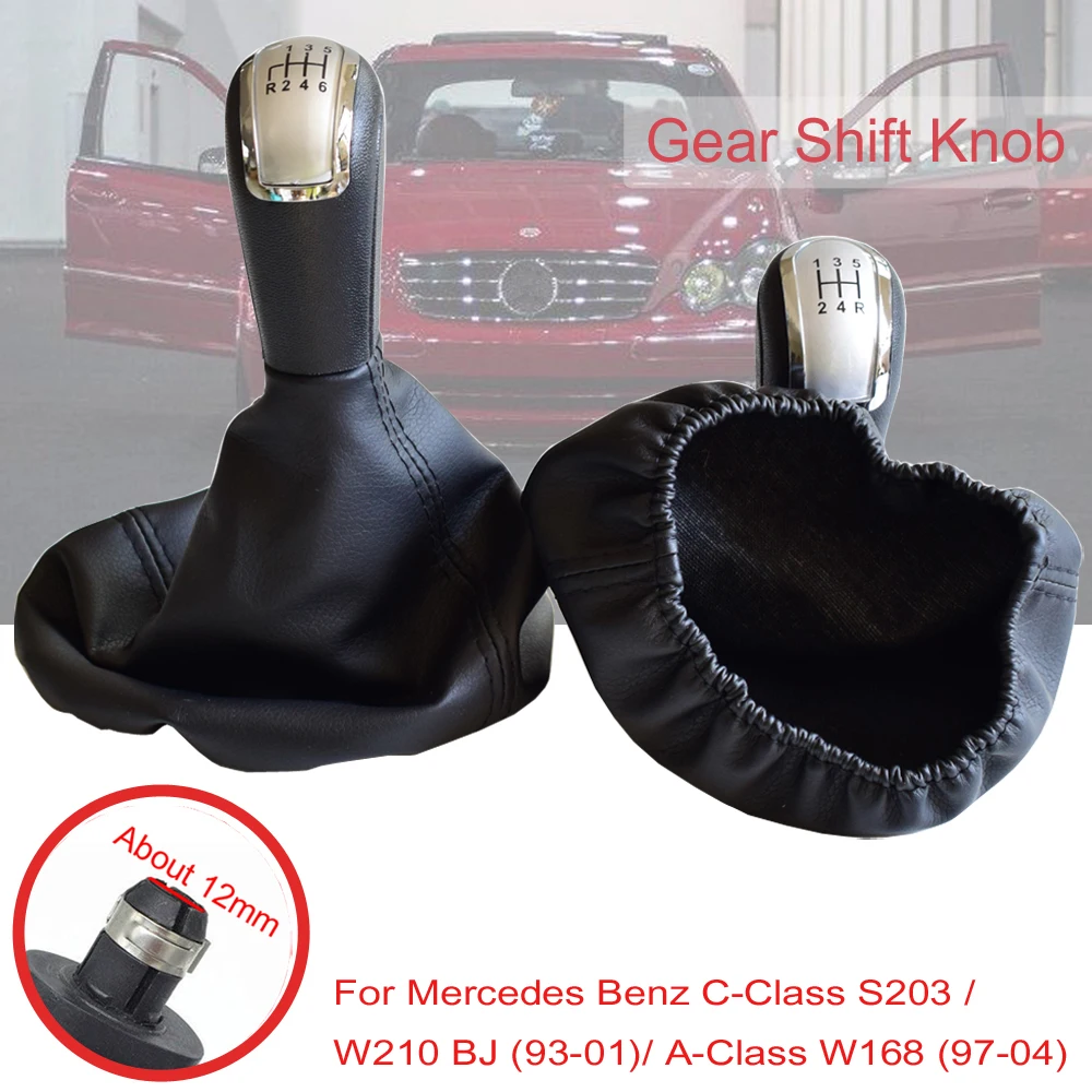 لمرسيدس C-Class W202 W208 E-Class W210 W203 S203/W245 W169 (04-12)/W168 (97-04) 5 6 سرعة والعتاد التحول المقبض الجراب واقي أحذية بلاستيك